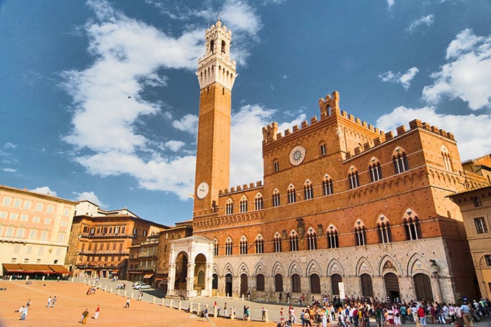 Siena - the perfect ending to a day biking in tuscany