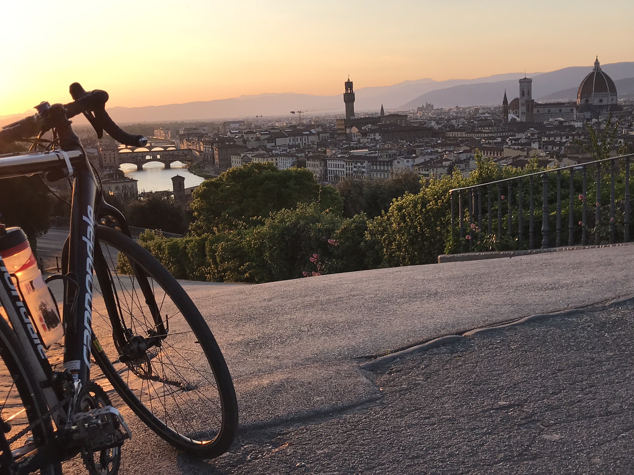 Enchanting Florence bike tour | Piazzale Michelangelo | bikeinflorence.com